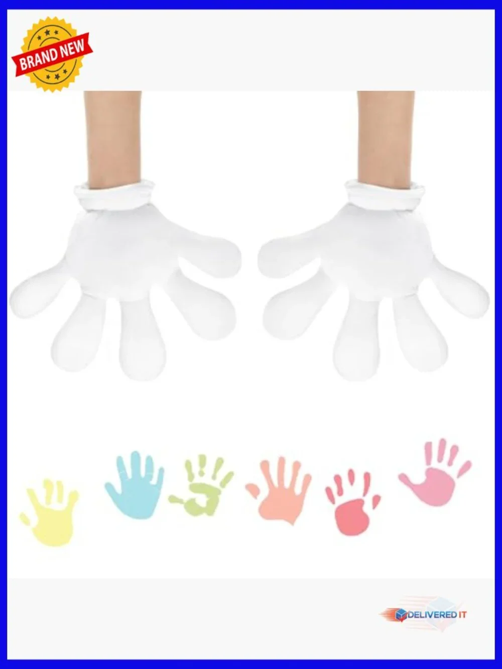 4 Pairs Jumbo Cartoon Hands Costume Gloves Halloween Role Play Party Fun